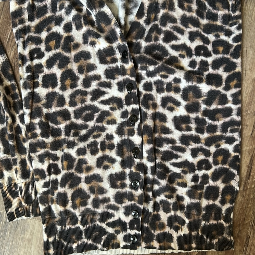 Ann Taylor Printed Fitted Long Sleeve Button Down Shirt - Picture 4 of 5